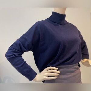 ONLY | Navy turtleneck oversized sweater Size Small